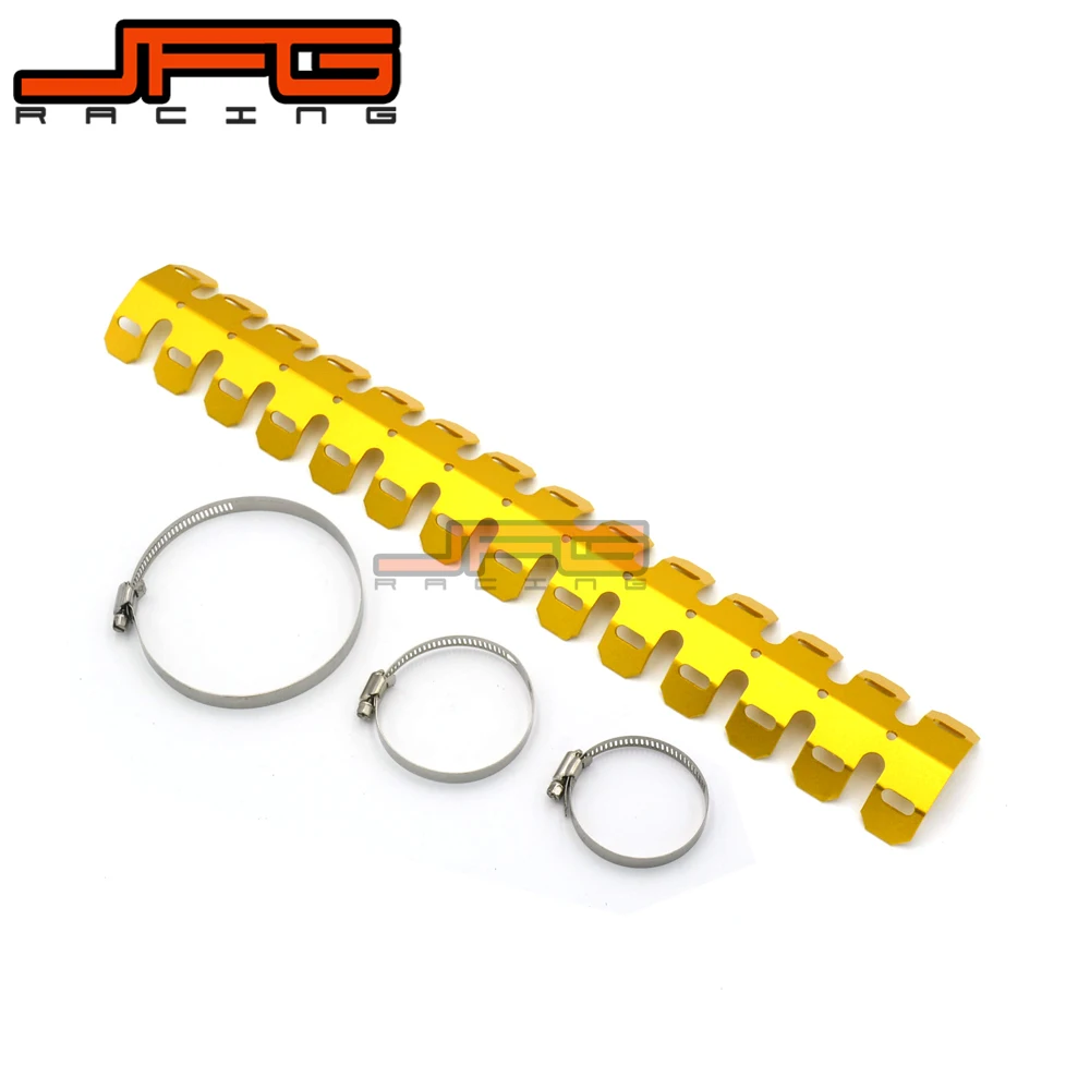 

Curve Exhaust Muffler Pipe Heat Shield Cover Heel Guard For SUZUKI RM85 RM125 RM250 TMZ450 RMX250 DR250 DRZ400 DRZ400S DR650