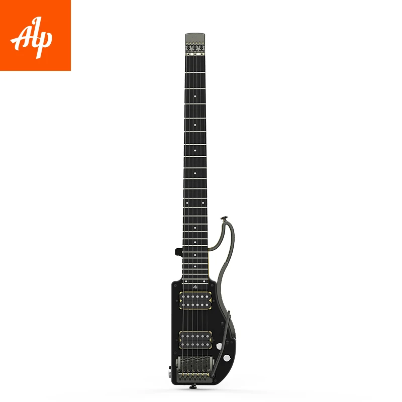 ALP безголовая дорожная электрогитара двойной хамбакер ADS-201H Ebony finger board Складная гитара