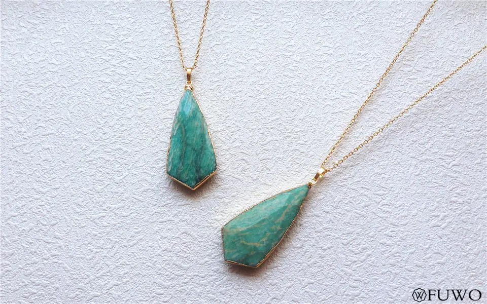 Triangle Amazonite Necklace 10