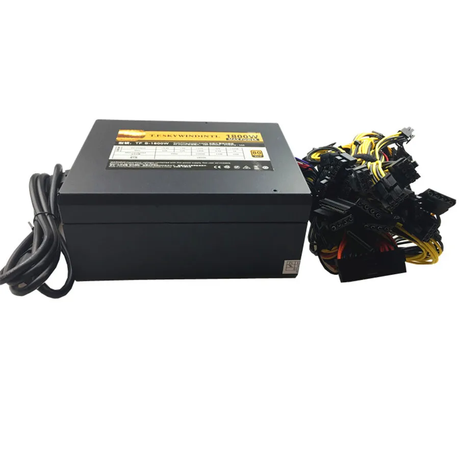 T. f. skywindintl 1800 واط التعدين امدادات الطاقة 8 gpu bitmain psu 1800 واط السلطة التبديل الكمبيوتر آلة التعدين 1800 واط itx atx psu bitcoin التعدين