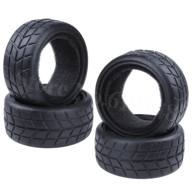 Best Offers 4 Pieces 26mm RC Tires Rubber Foam Inserts Diamter : 63mm fit Wheel Diameter:52mm For 1/10 On Road Racing Car Accessories