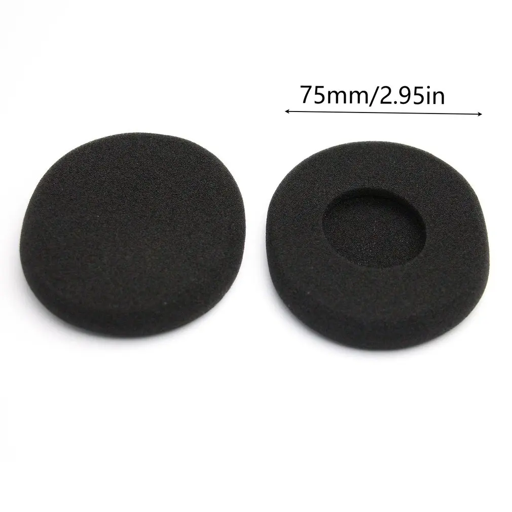 A Pair Of Ear Pads Soft Foam Noise Isolating Replacement Earbud Covers Headphones Cushions For Logitech H800