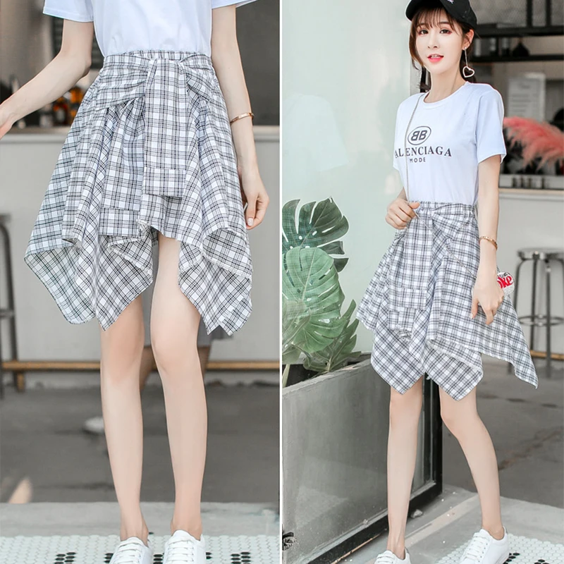 Короткая юбка Повседневное плед Для женщин Школьное платье Очаровательная