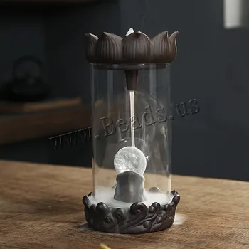 

Creative Home Decor Pavilion Smoke Waterfall Backflow Incense Burner Ceramic Incense Holder Censer Use In Home Office Teahouse