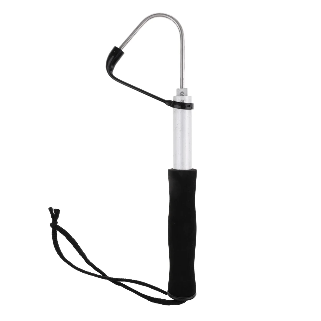 Telescopic Aluminum Heavy Duty Gaff with Stainless Steel Hook Spear Hooks Control Fishing Tackle Tool Garfio