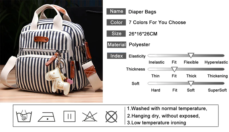 Multifunction Diaper Bag Backpack Mother Care Hobos Bags Baby Stroller Nappy Bag for Mom Horse Ornaments Maternity Backpacks