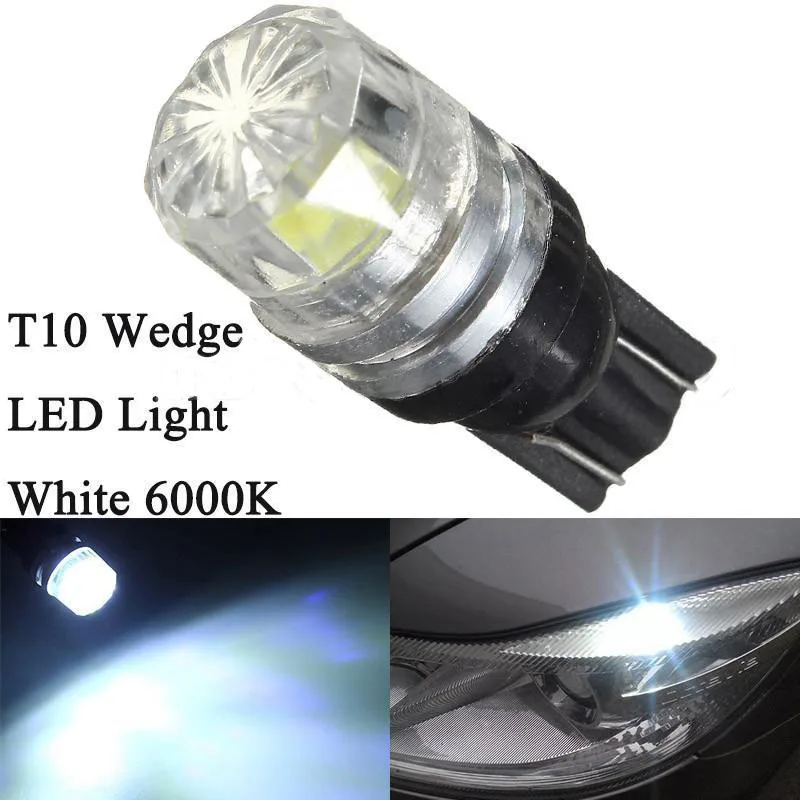 2 шт./компл. T10 W5W 194 168 COB светодиоды с Canbus Нет Ошибка клиновидные боковые Ширина