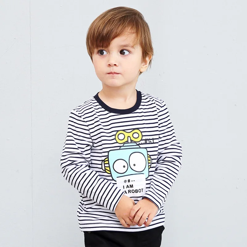 

Baby Cotton T Shirts For Tees Shirt Autumn Children Tshirt Long Sleeve Kids T-shirts Tobot Boys Clothes Casual Baby Boy T-shirt