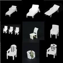 Архитектурная мебель для помещений 1:50 модели интерьерных стульев