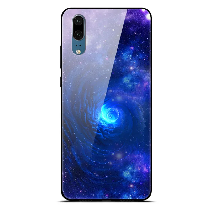 Для huawei P30 P20 Pro Lite чехол из закаленного стекла для телефона черный силиконовый чехол-Бампер для huawei P20 Lite P 30 Lite P20 Pro