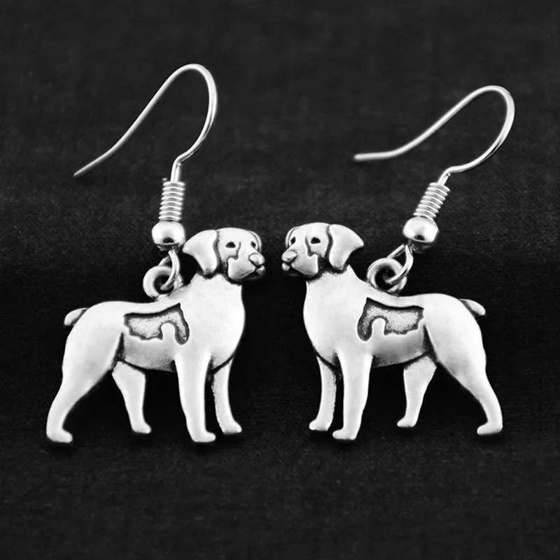 3D винтажные Brittany спаниель собака Висячие серьги лучший подарок Brincos Boho для женщин