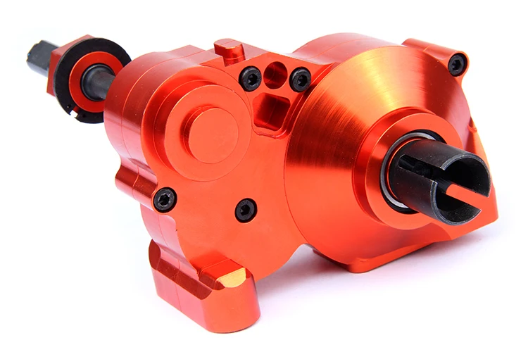 CNC Gear Box Set for baja CNC Heavy Duty metal complete diff gear box 85128 HPI Rovan KM BAJA 5b 5t 5sc free shipping cnc alloy metal three sections of fission complete diff gear box set fit hpi km rovan baja 5b 5t 5sc king motor truck