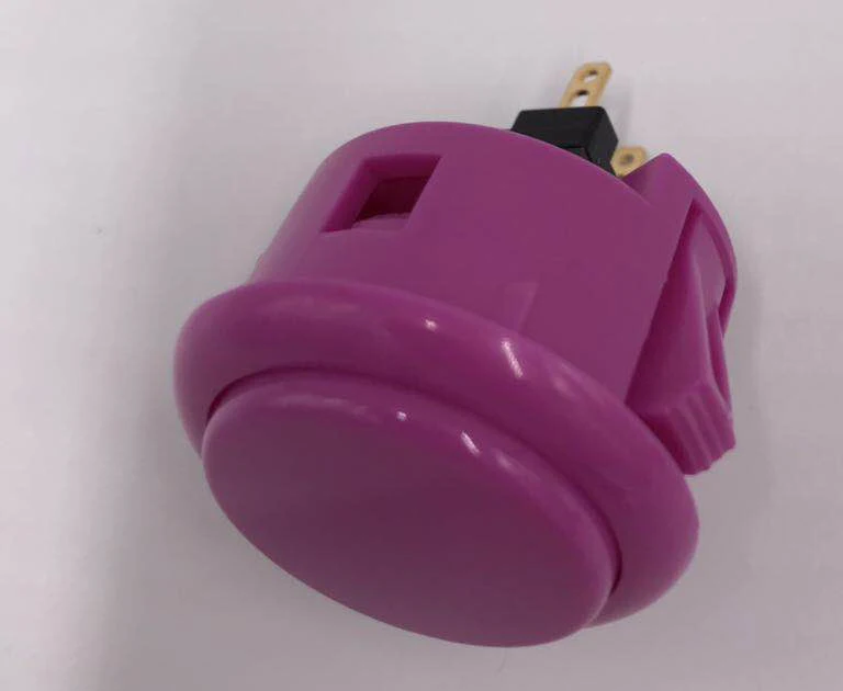1 шт. классический Sanwa 30 мм кнопочный переключатель OBSF-30 прочная аркадная Кнопка yinglucky - Цвет: Фиолетовый