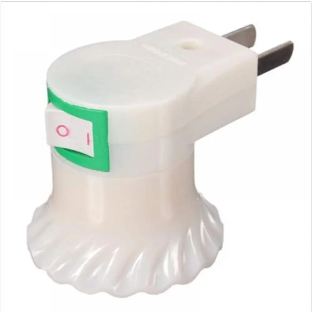 

E27 female socket to US/AU/EU Fine adapter with power on-off control switch Socket Adapter Converter On OFF Switch free shipping