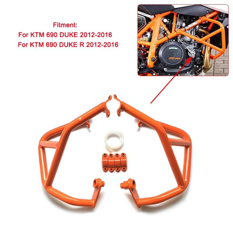 Защита рамы мотоцикла для KTM 690 DUKE R 2012 2013 2014 2015 2016|Бамперы и шасси| |