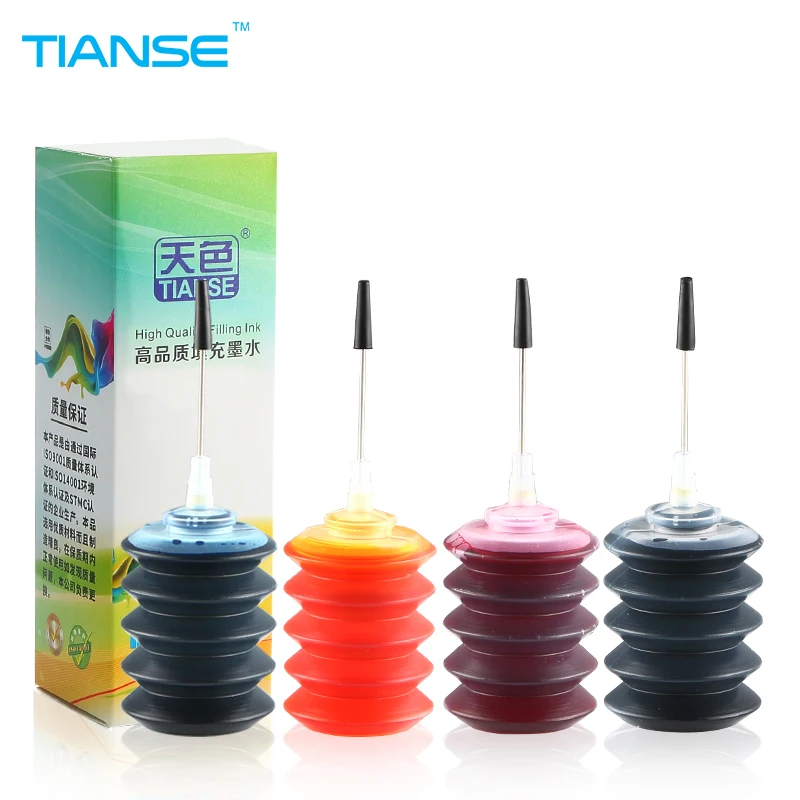 

TIANSE universal refill dye ink kit for HP ink Cartridge for Canon for Brother for Epson for Lexmark for Kodak printer 30ml