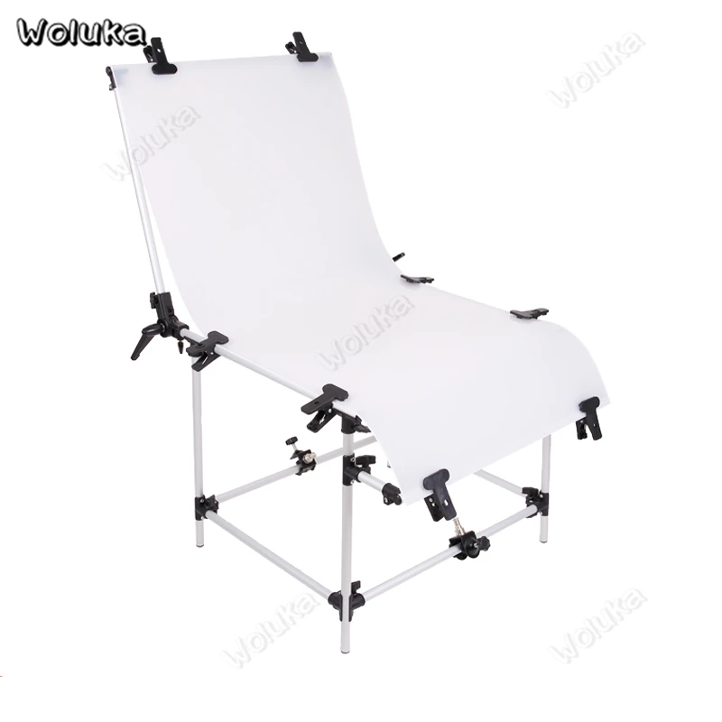 Алюминиевый 60*130 см регулируемый профессиональный стол для съемки+ ПВХ фото фон студийные зажимы для продукта фотографии CD50 T10 H