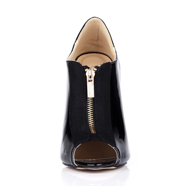 Black Patent Leather Boots (2)