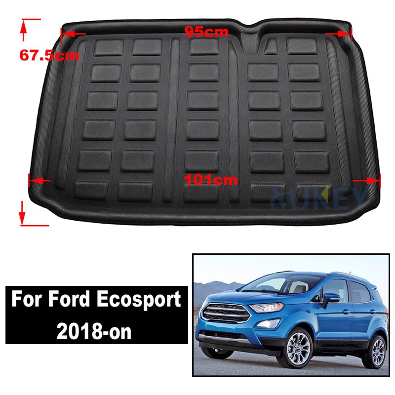 XUKEY грузовой лайнер лоток багажник коврик для Ford Fiesta MK7 Focus MK2 MK3 Mondeo Fusion Ecosport Escape Kuga Explorer Edge Endura