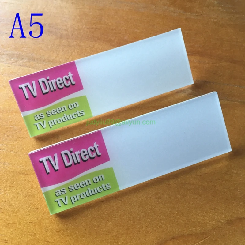 

10pcs custom reusable name badge staff personalized magnetic name tag id badge holder with plastic acrylic plate