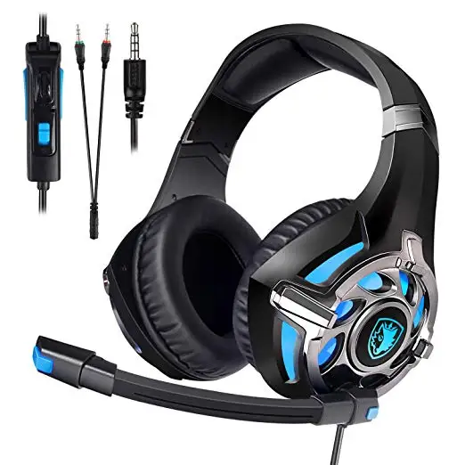 Fone de Ouvido 3.5mm para Xbox Sades Gaming Headset - Ps4 pc Portátil Ipad Computador Telefone Móvel Sa822 um 2 ipad computador telefone móvel