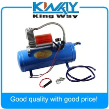 150PSI DC 12 В воздушный компрессор с 6 штуцер бака для поезд рога MOTORHOME покрышки
