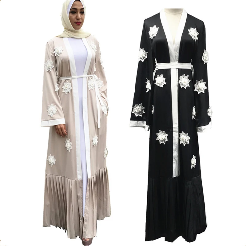Размера плюс S~ 6XL качество Новые Арабские элегантные свободные абаи кафтан мусульманская Мода мусульманское платье одежда дизайн женский черный Дубай