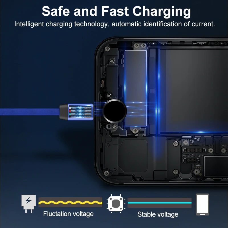 Jellico Cable Micro USB 2A rápido de sincronización de datos Cable de carga para Samsung Huawei Xiaomi LG Android Micro USB teléfono móvil cables