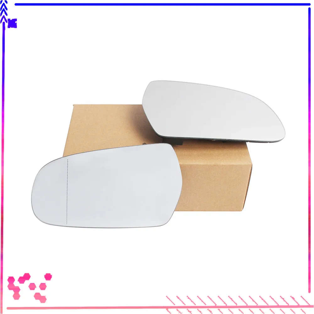 Heated But No Dim Front Left Right Side Rearview Wing Mirror Glass For