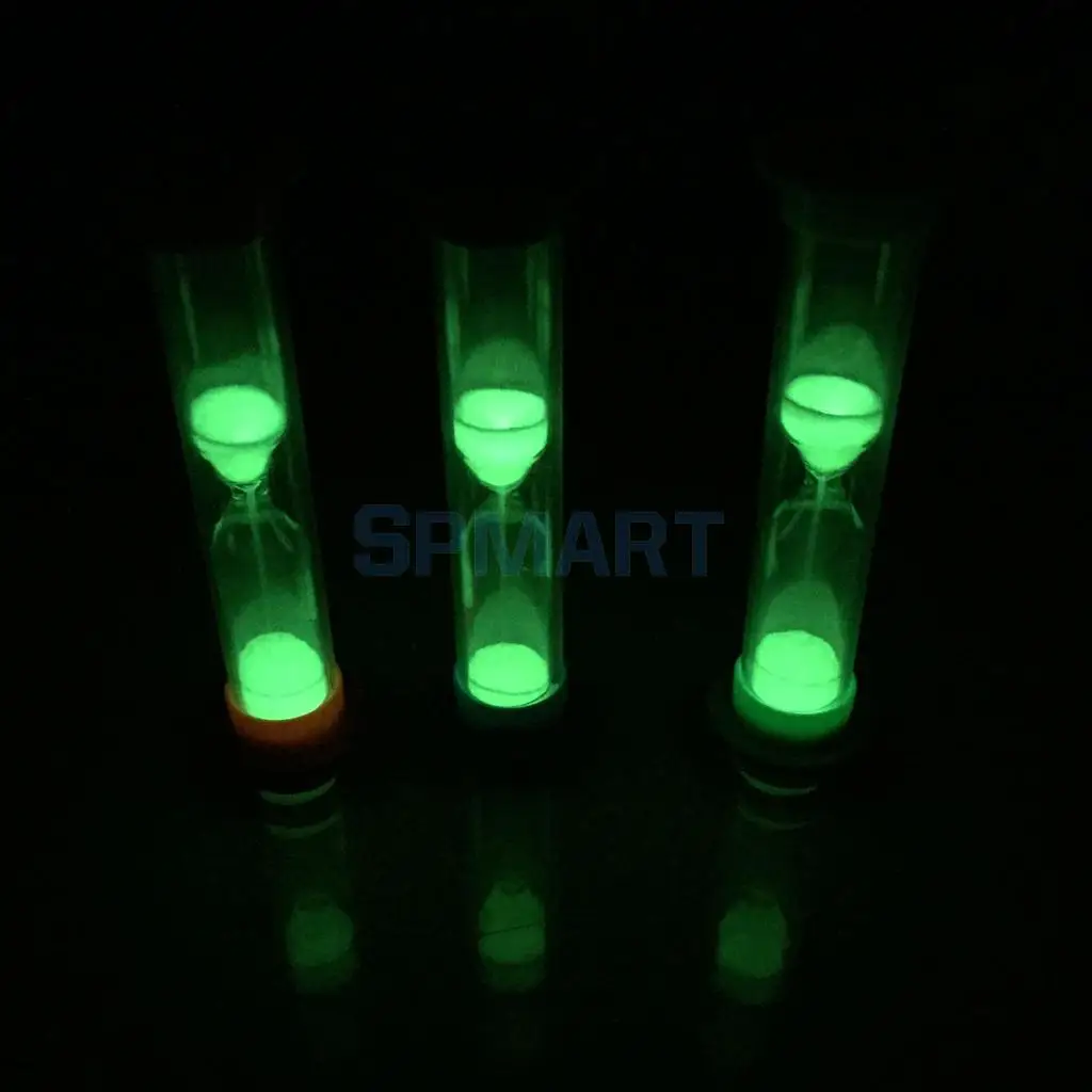 MagiDeal 1 Minute Plastic Sand Timer with Orange Frame Party Props Glow in The Dark for Home Office Desk Table Decoration Toy