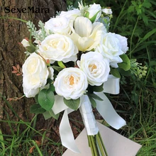 SexeMara имитация держатель для цветов на свадьбе свадебные букеты для женщин в деревенском стиле Свадебные Вечерние