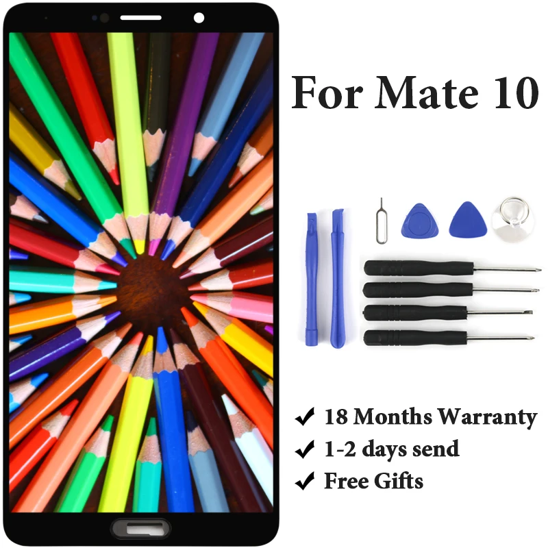 ЖК-экран для Huawei Mate 10 MT10 5 9 дюйма без битых пикселей черный синий золотой розовый