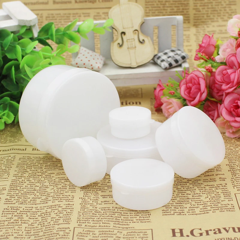 

1pcs 5/10/15/20/30/50/100g Empty Cosmetic Containers Jar Storage Box Cosmetic Jar Plastic Perfume Bottle Cream Containers