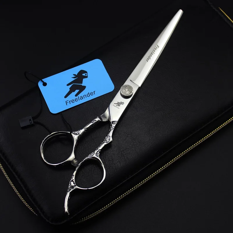 Cutting Scissors NUM-0009 Профессиональные Парикмахерские Ножницы 7,0 6CR ПЭТ ножницы 6CR сталь barbearia tijeras de peluqueria профессиональный - Цвет: Cutting Scissors