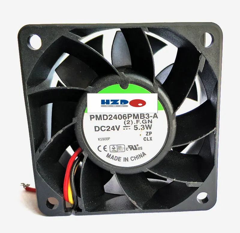 HZDO 6038 24 V 5,3 W PMD2406PMB3-A 2 провода 3 проводное Охлаждение Вентилятор PMD2406PMB1-A