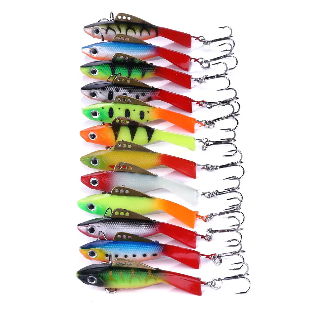 HENGJIA 1pcs 6.5cm 19g Balance Vib Ice sahte yemler Fishing Lure Wobber Pesca artificial Bait Lead ratlins and vib for winter