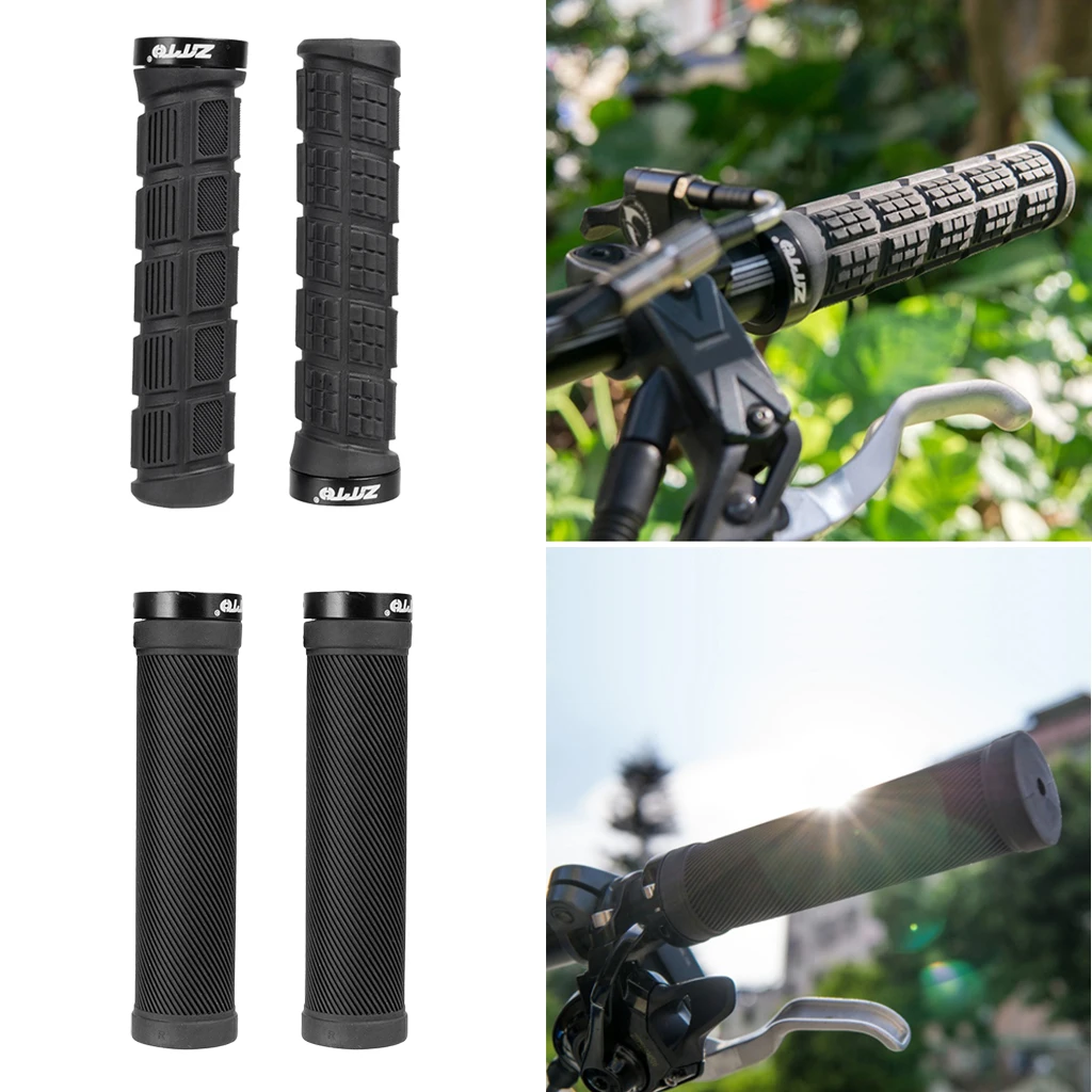 Bike Bicycle Grips MTB BMX Soft Cycling Handlebar Double Locking On Grips Protector Guard Accessories