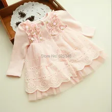 Vestido infantil de tutu bebê, roupas de bebê renda floral bebê recém-nascido, primavera e outono 2020 vestido infantil