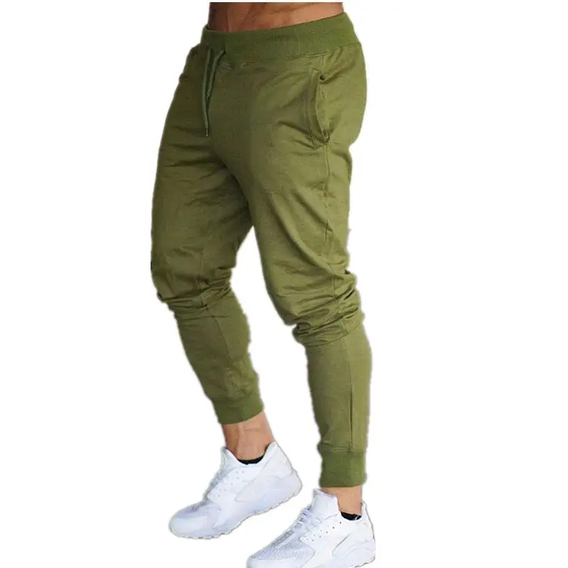 

Men Jogging Pants Striped Gyms Trousers Sport Pencil Pants Mens sweatpants Cotton Soft Bodybuilding Joggers Black Running Tights