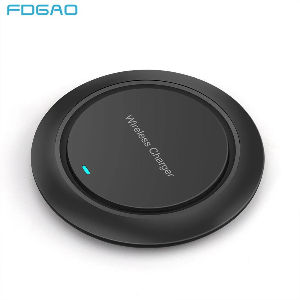 

FDGAO Qi Wireless Charger Pad For Samsung S9 S8 S7 Note 8 9 Slim Charging Dock Cradle USB Charger for iPhone XS MAX XR X 8 Plus