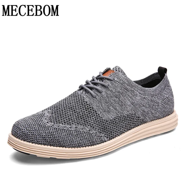 Buy Men's Summer Shoes Quality Weaving Mesh Breathable Casual Shoes lace up