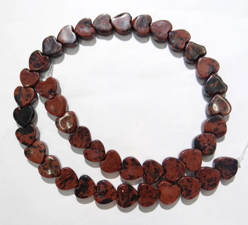 10x10 мм натуральный камень кварц Кристалл Агаты Flat ISES плоские бусины в форме сердца для DIY для изготовления украшений ожерелья подвеска 40 шт прядь - Цвет: NO.8
