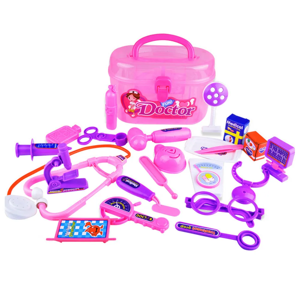 

#5001 23 Pcs Play Doctor Pretend Medical Set Case Educational Role Play Gift For Kid DROPSHIPPING New Freeshipping Hot SALES