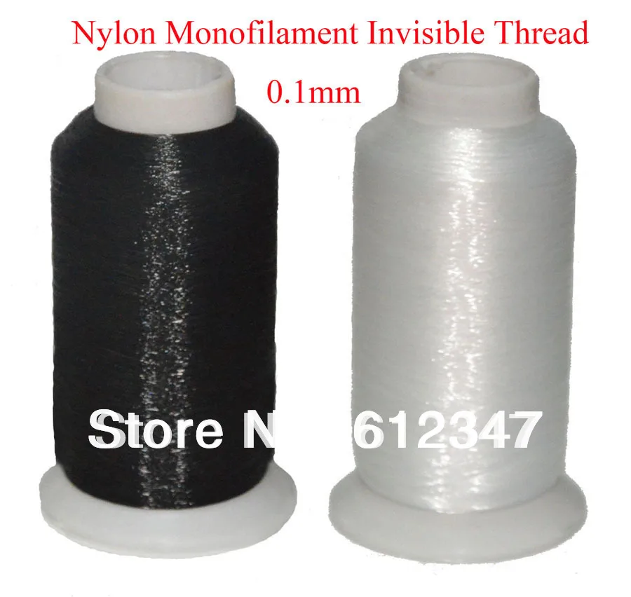 Monofilament Invisible Thread 0.1mm,10000M/Spool With Clear White Or Black colors for your