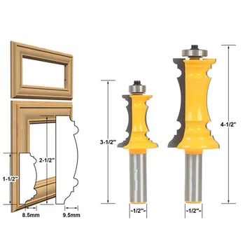 

Woodworking Milling Cutter Electric Drawer Faceplate Knife 1/2 Handle Handle Knife Woodworking Boring and Milling Cutters