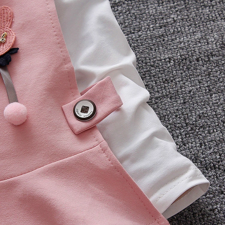 Infant Baby Girls Clothing Set Peter Pan Collar Shirt+Vest+Pants 3Pcs Toddler Girl's Costume Set Cotton Fall Clothing S204