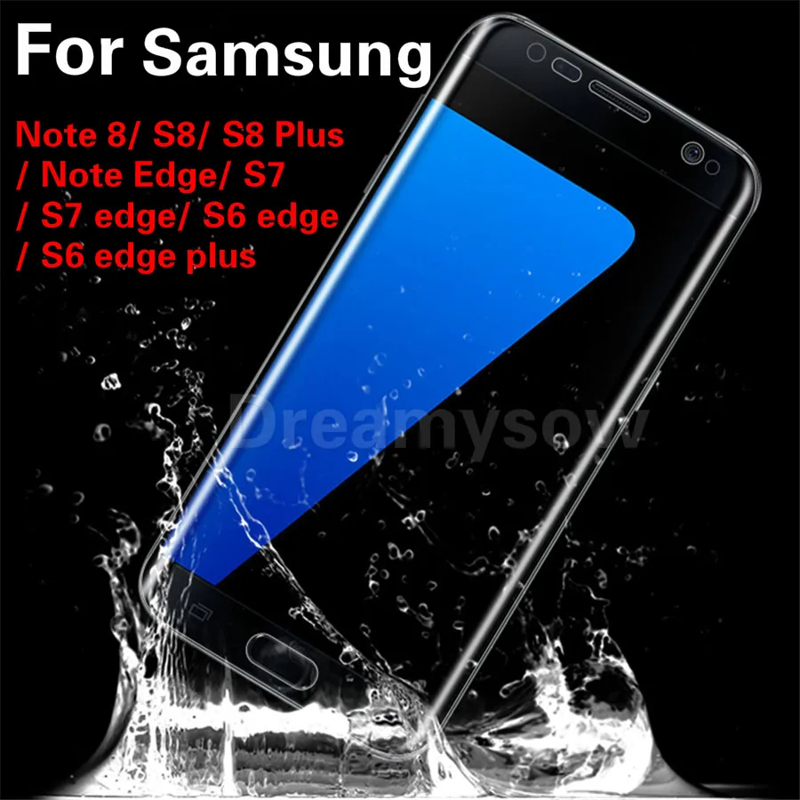

For Samsung Galaxy Note 8 Note9 S8 S9 plus S6 S7 edge 3D PET Screen Protector soft Film Guard Protective film Case Cover capa