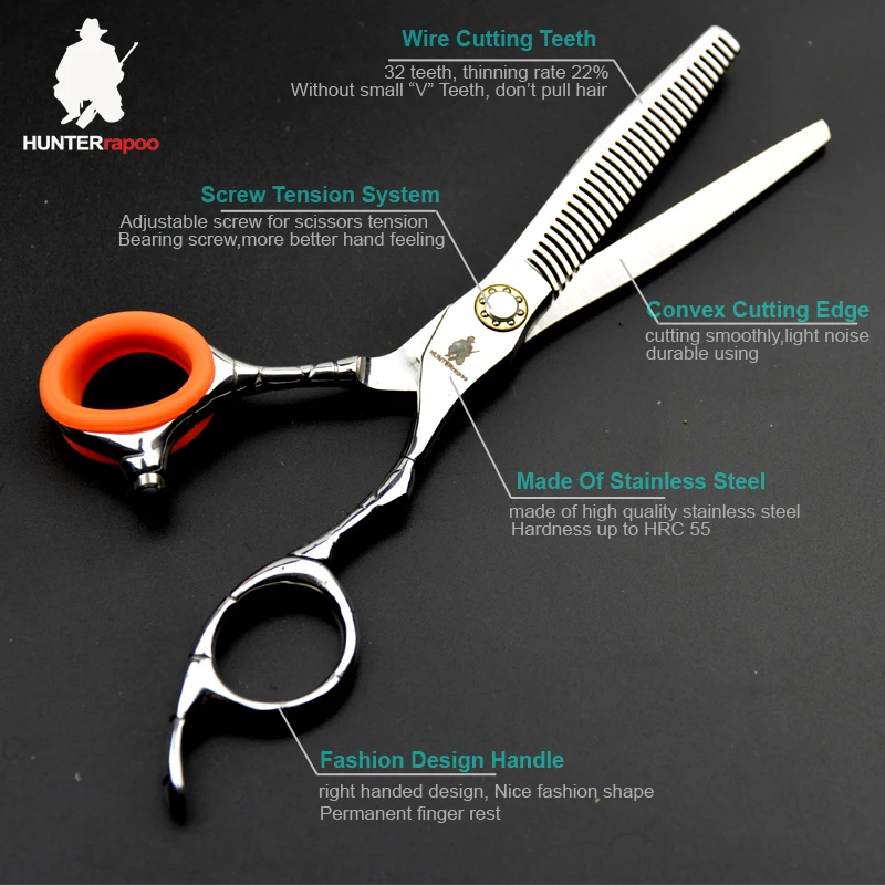 Скидка 30% HT9136 ножницы для волос профессиональные ножницы набор Япония 6 дюймов Парикмахерские филировочные ножницы для парикмахерской машинки для стрижки волос