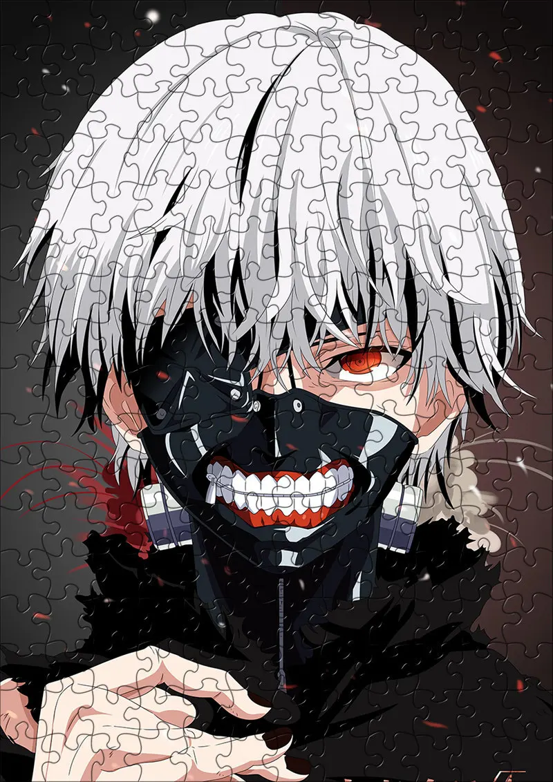 120 шт./упак. анимэ Tokyo Ghoul, пазлы Игрушки для детей Бумага Jigsaw образовательных головоломки игрушки для детей juguetes