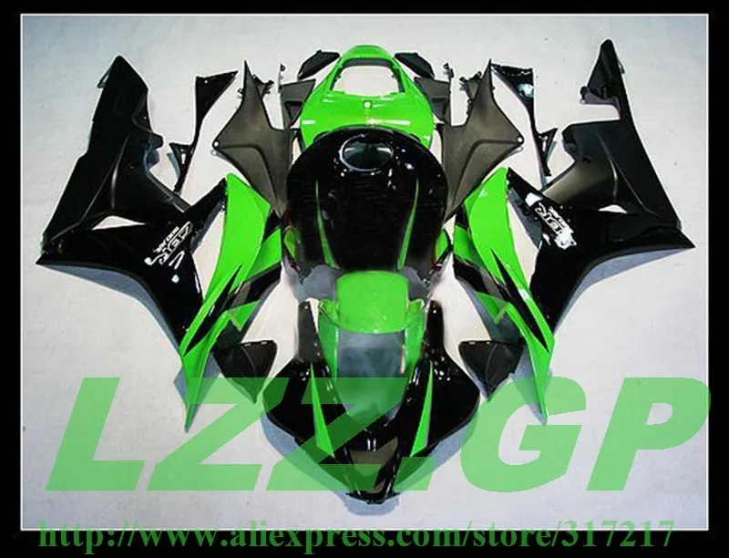O.E.M впрыска зеленый черный обтекатель наборы для HONDA CBR 600 RR 07 08 F5 2007 2008 CBR600RR части +
